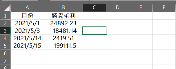 excel 數值格式