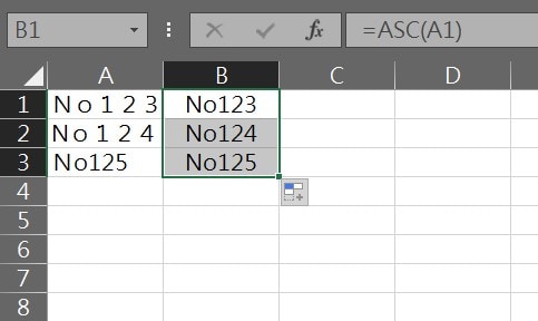 excel 全型文字 全形變半形