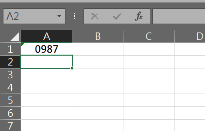 excel 0不見