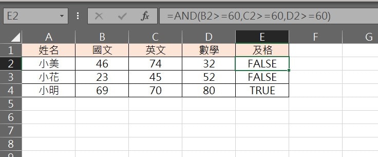 excel and 用法