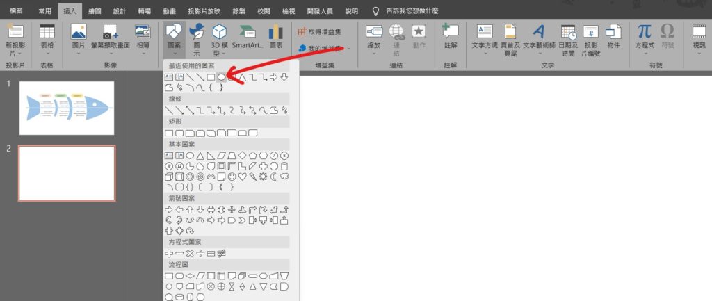 ppt 空心圓