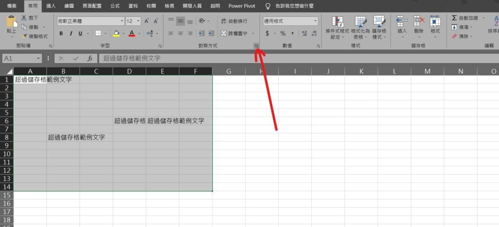 excel 縮小字型以適合欄寬 內容不超過格子 文字顯示 字體大小自動調整