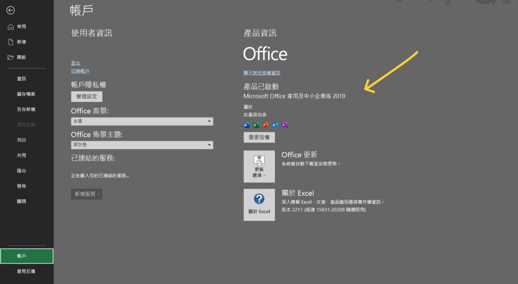 office 版本查詢