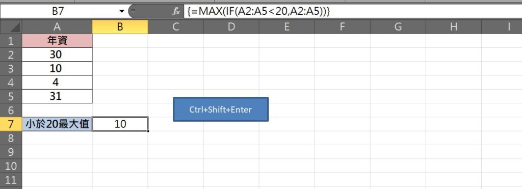 excel 有條件最大值