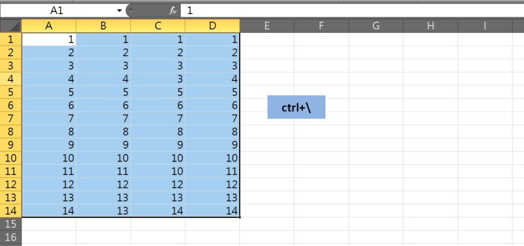 excel 一秒找不同