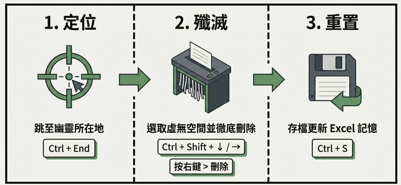 【Excel 教學】出現「無法將非空白儲存格移到工作表外」?一招解除無法插入欄列的魔咒! - JAFN's note